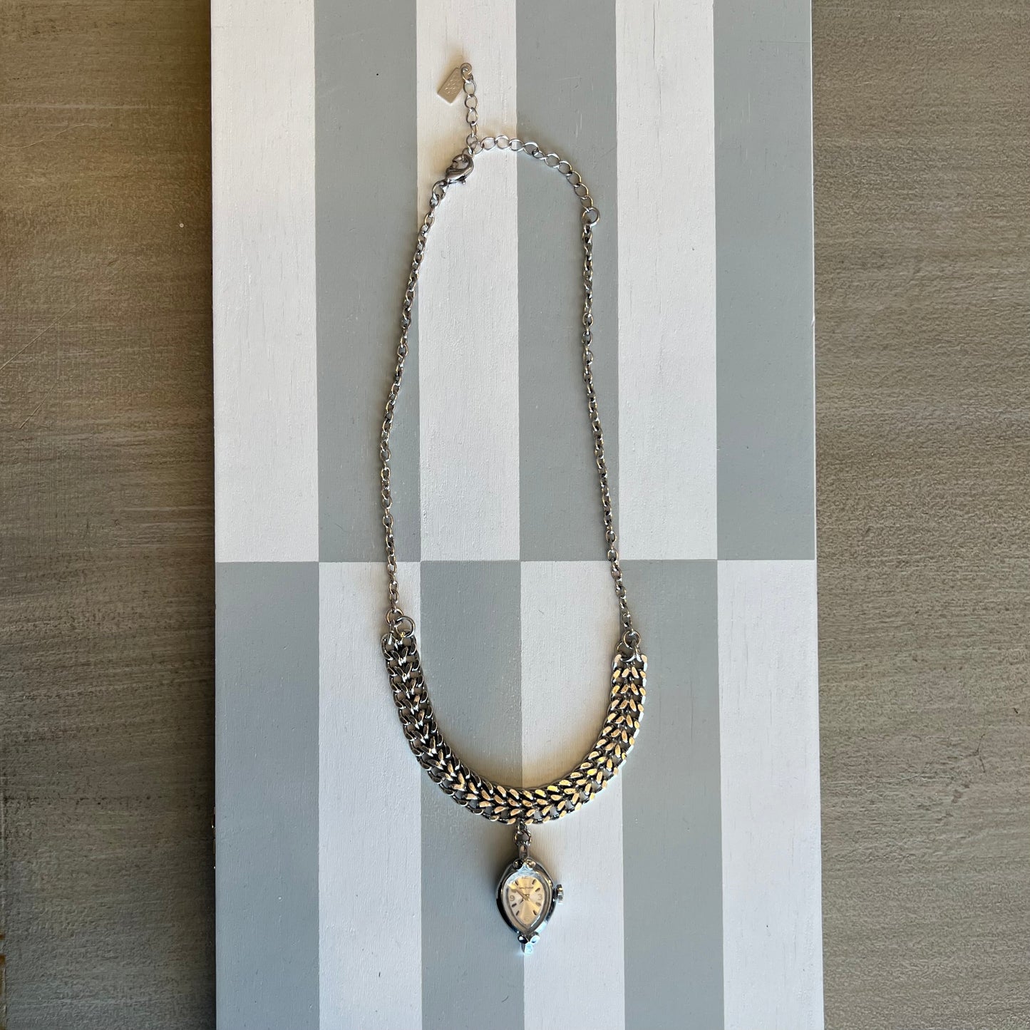 Stone Cooper Watch Necklace