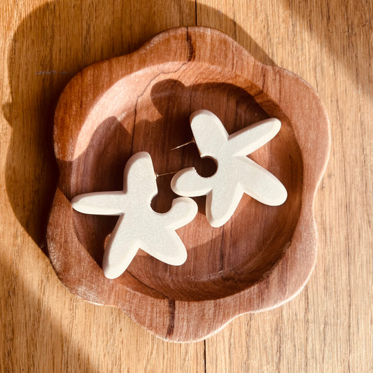 Binky and Lulu Floret Ivory