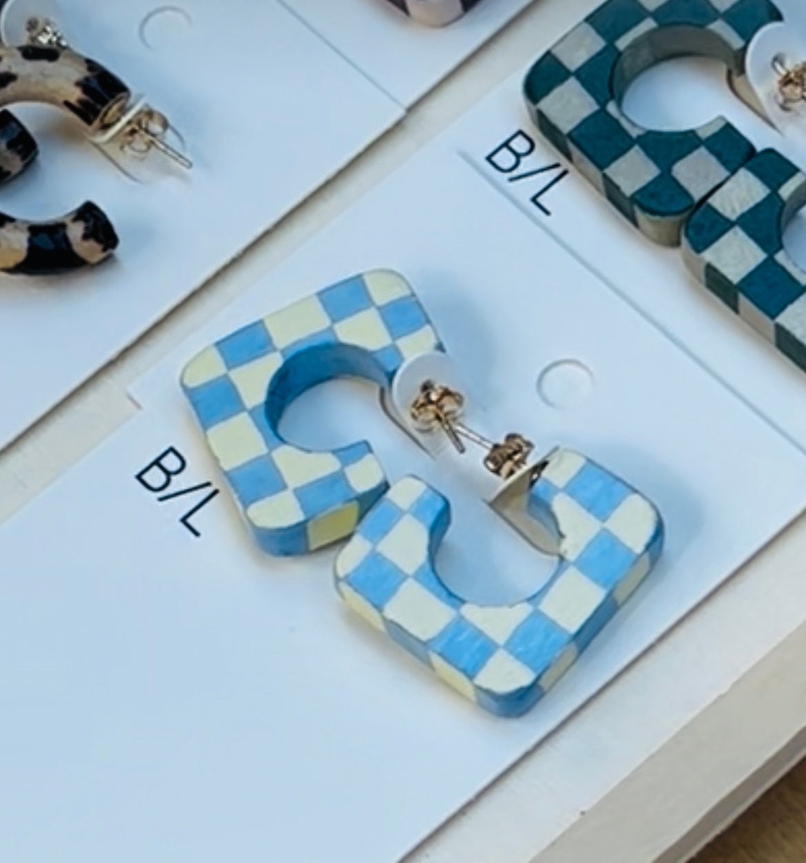 Binky and Lulu Square Amalfi Hoop Earring