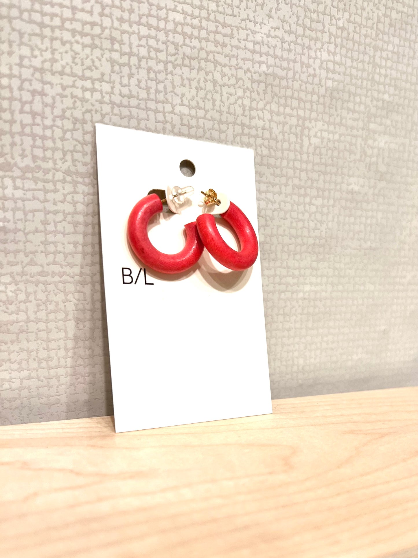 Binky and Lulu Mini Hoop Earring Cherry Tomato