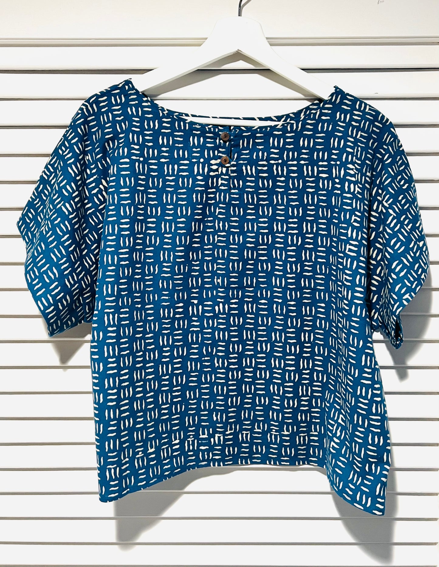 Maelu designs block print top - Joni