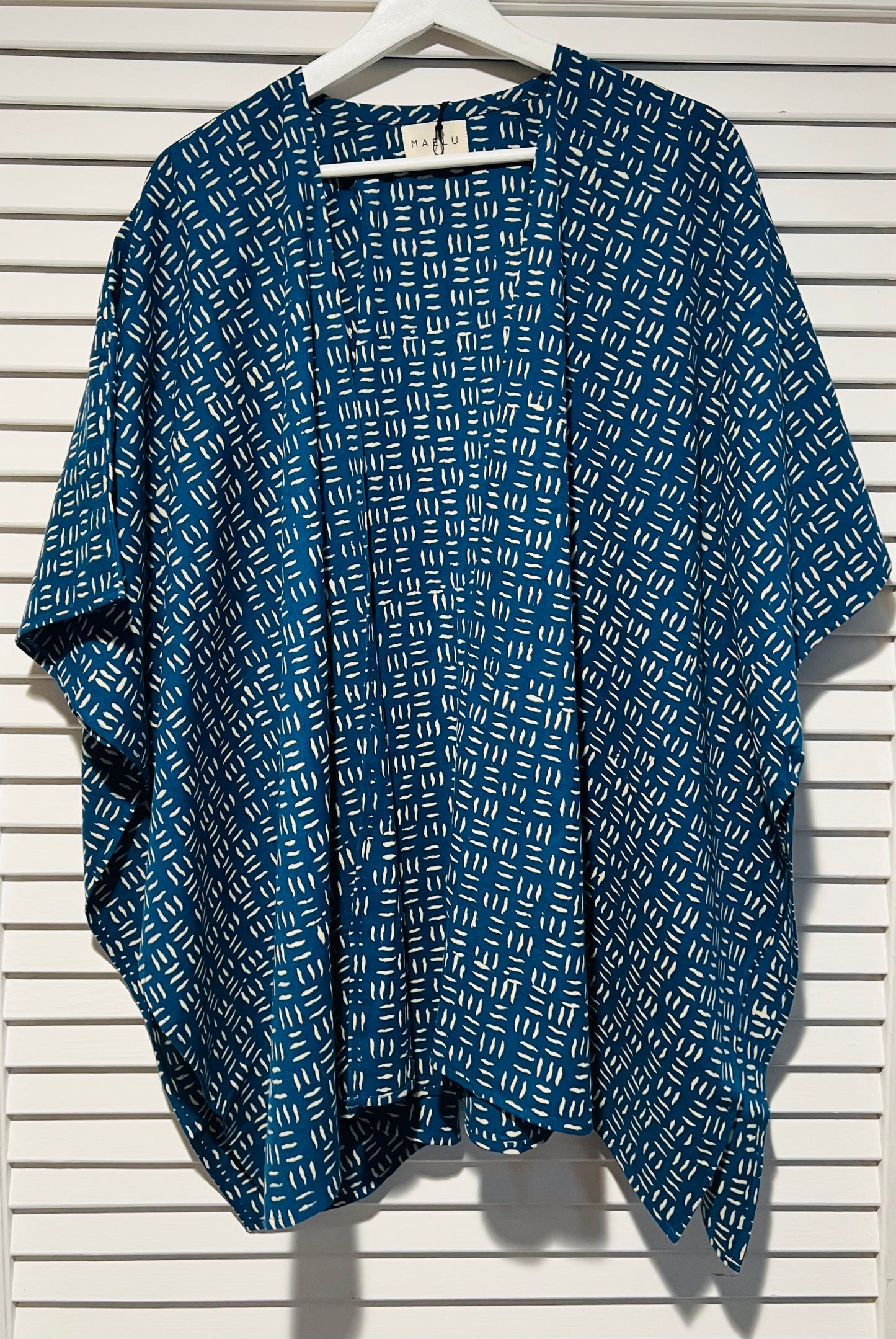 Maelu designs Joni block print cover up