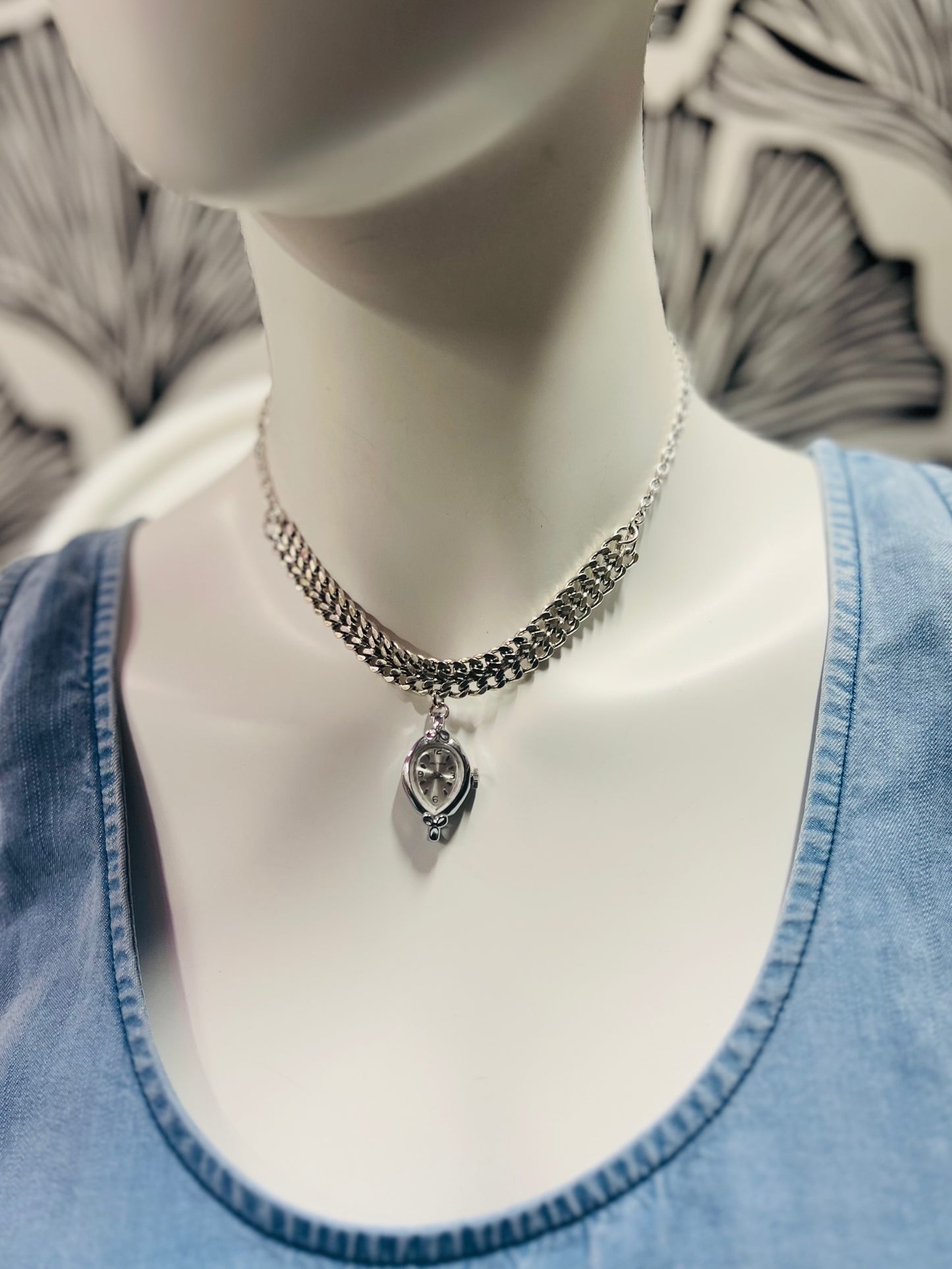 Stone Cooper Watch Necklace