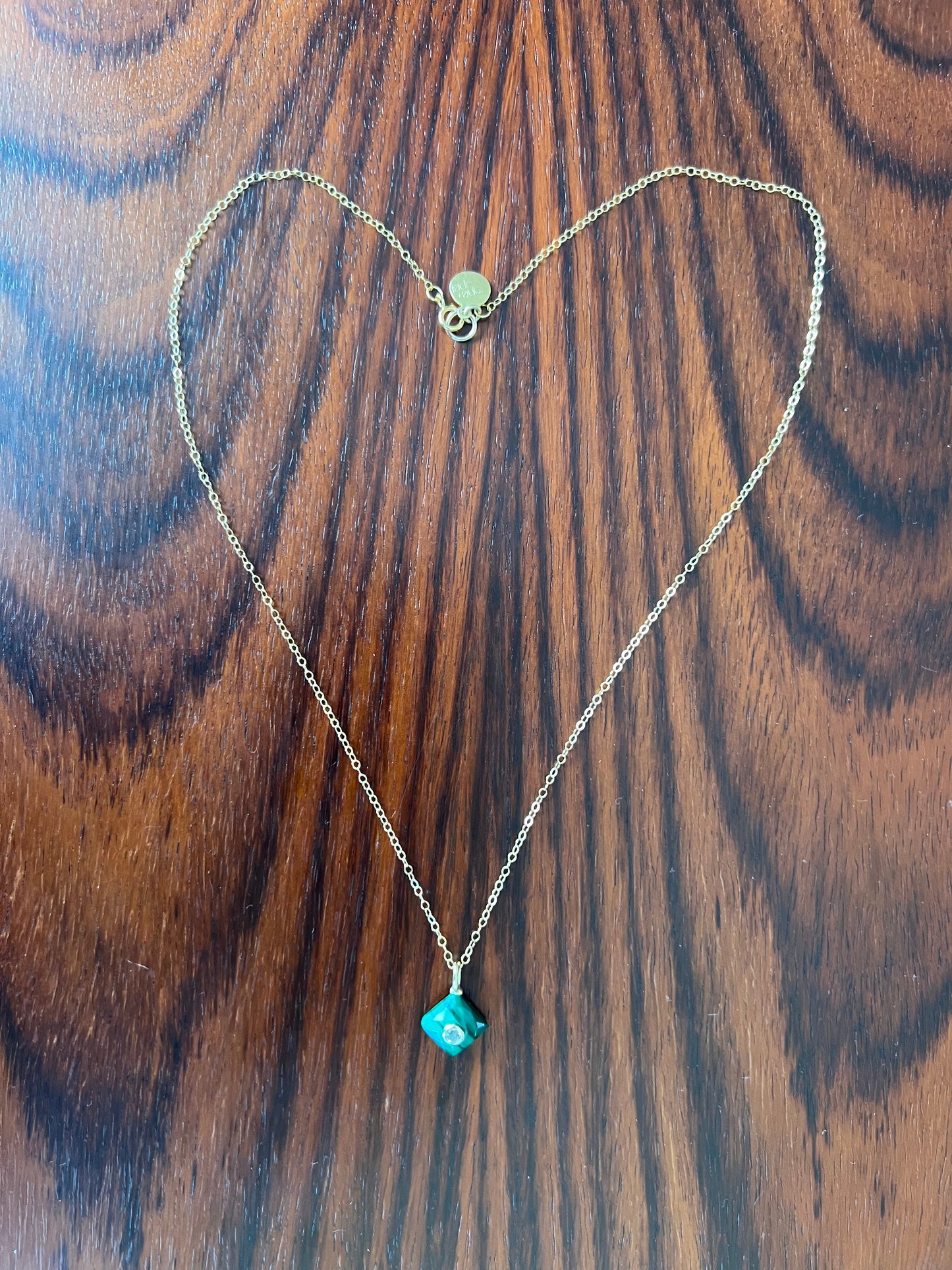 Stone Cooper Malachite with gem necklace