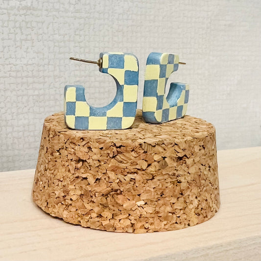 Binky and Lulu Square Amalfi Hoop Earring