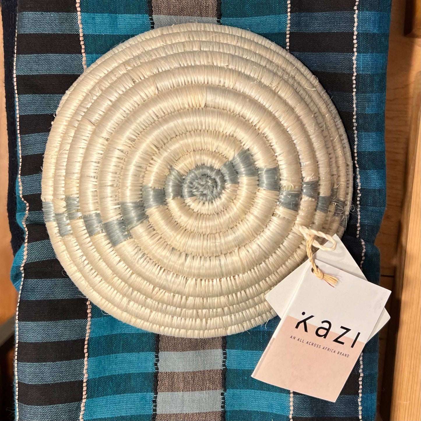 Kazi Woven Bowl - Stone 6" diameter