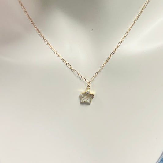 Stone Cooper Golden Rutile Star necklace