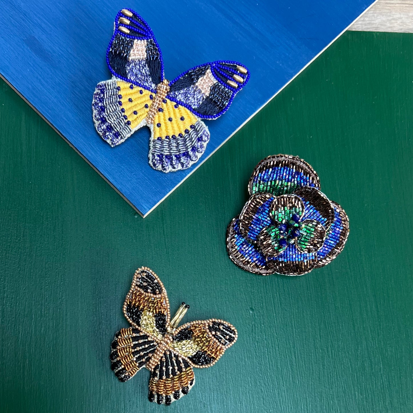 Olivia Dar Butterfly Brooches