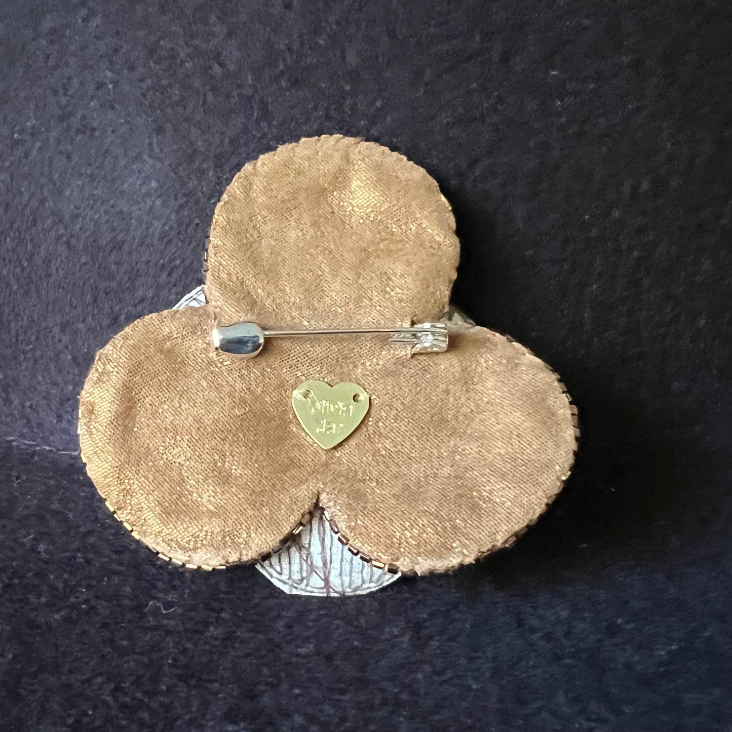 Olivia Dar Camelia Brooch Blue