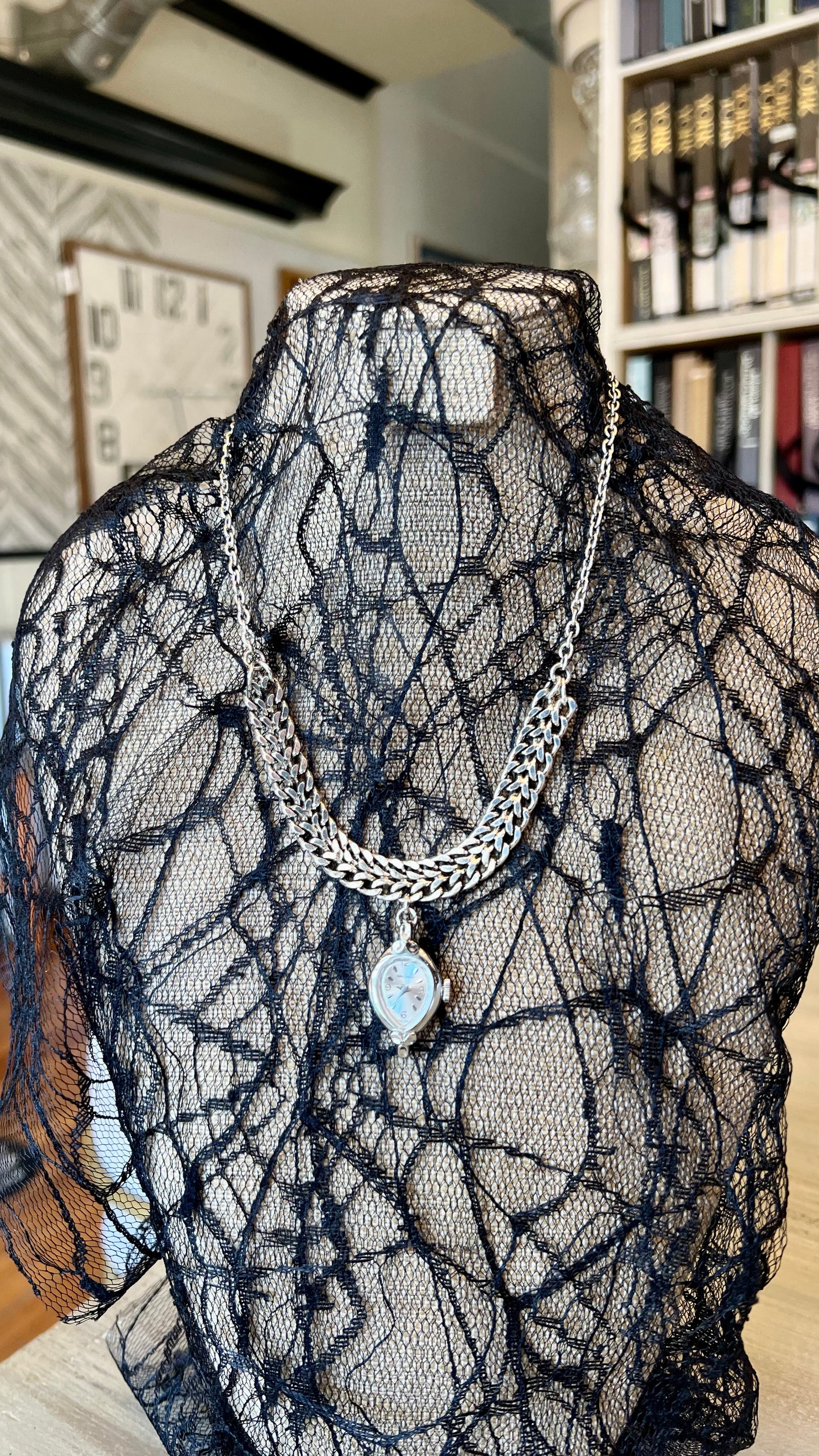 Stone Cooper Watch Necklace