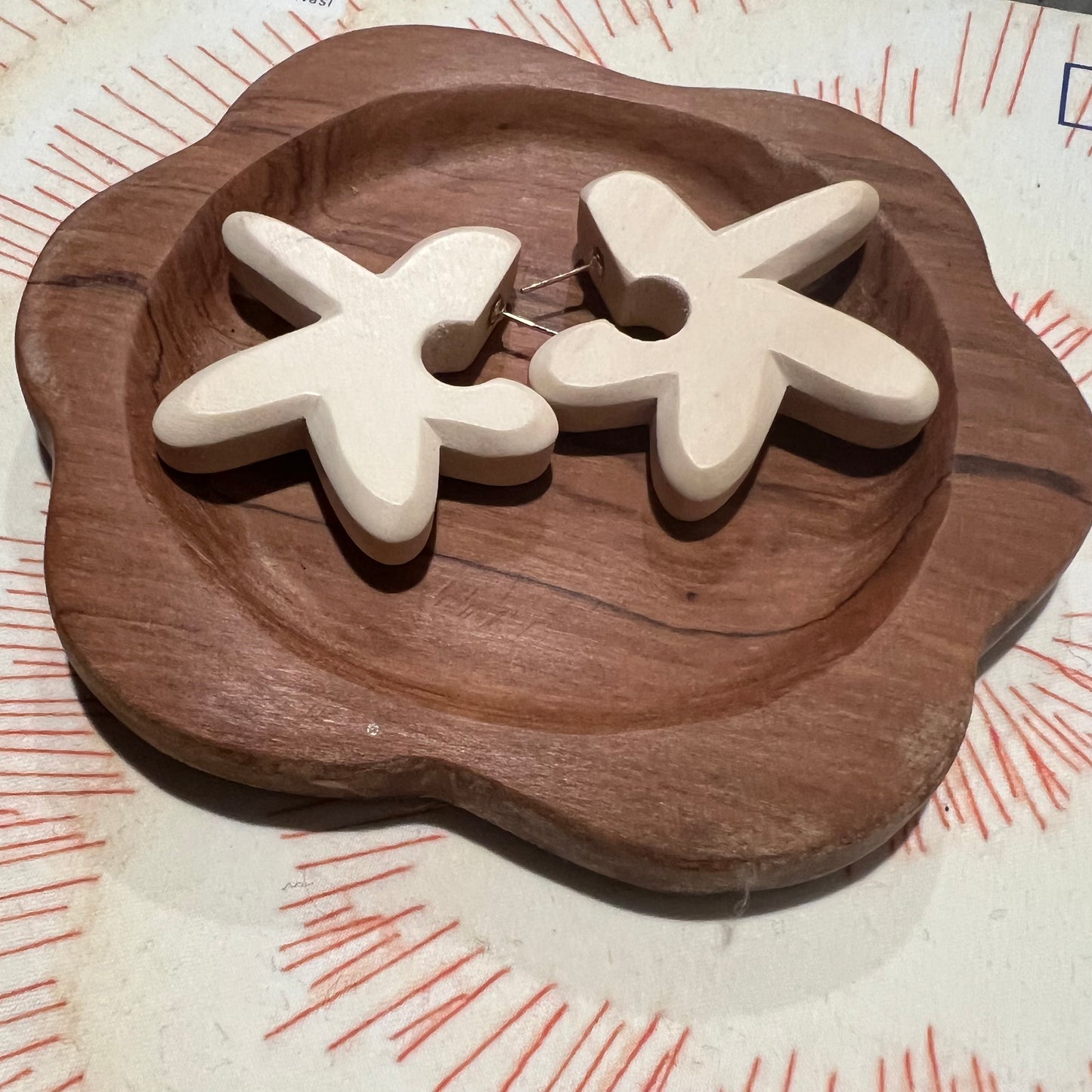 Binky and Lulu Floret Ivory