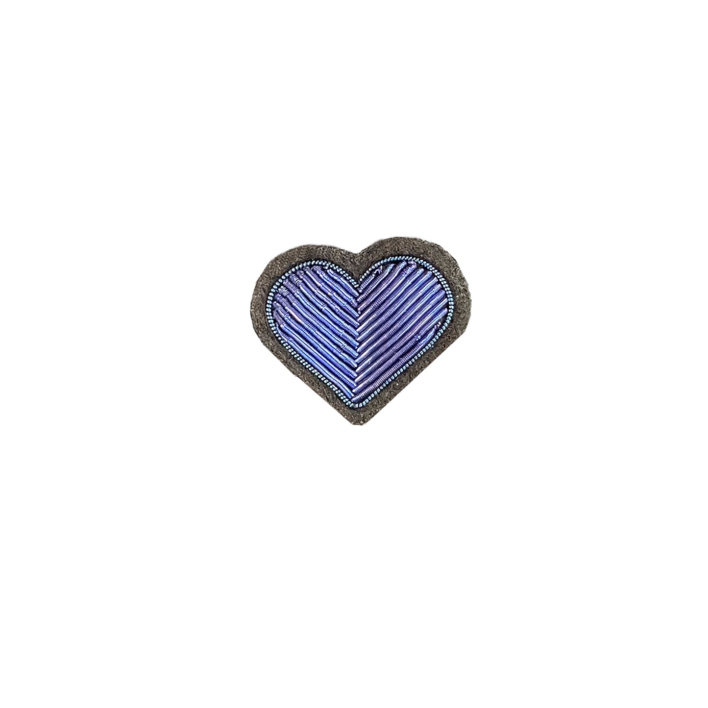 Macon & Les Quoy BLUE HEART - small Brooch pin