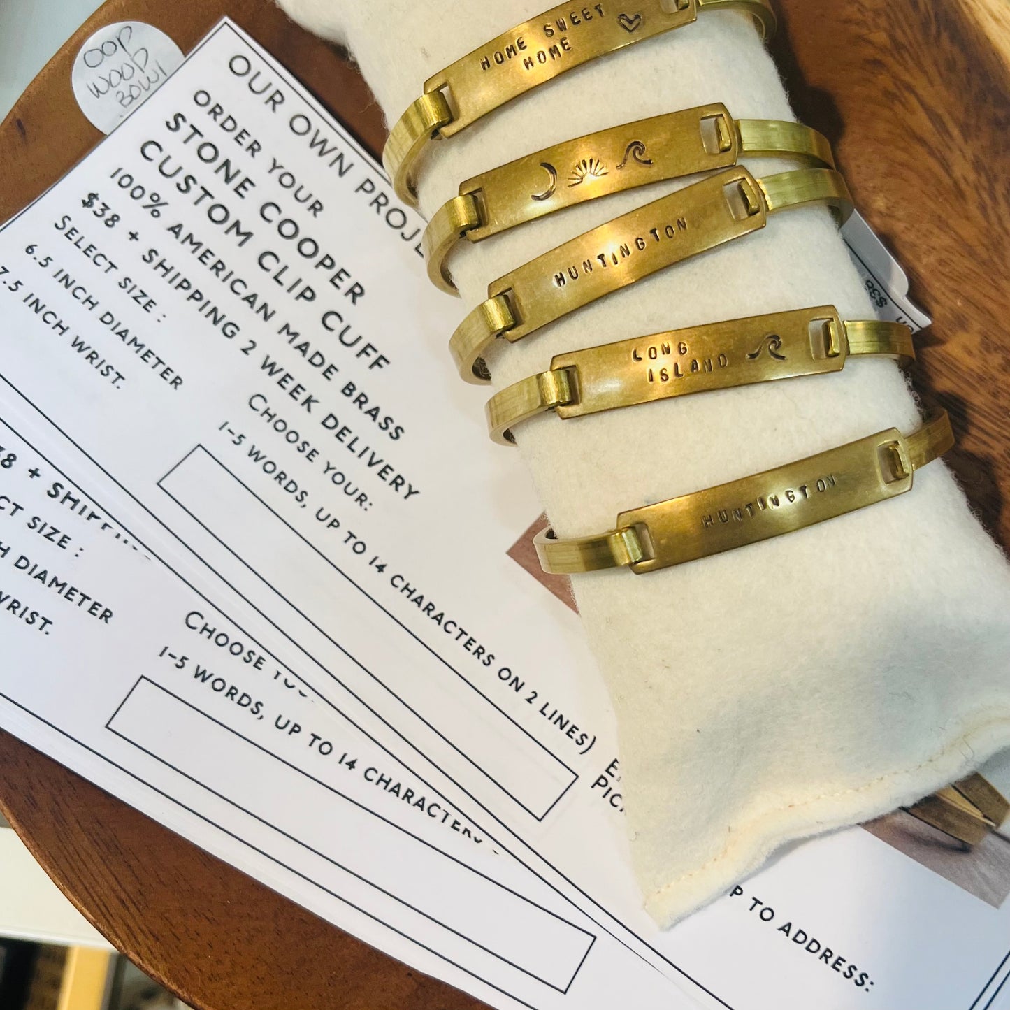 Stone Cooper Clip Cuff