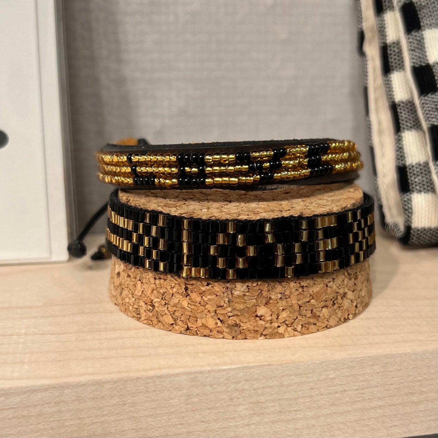 Love is project Gold Black LOVE Bracelet