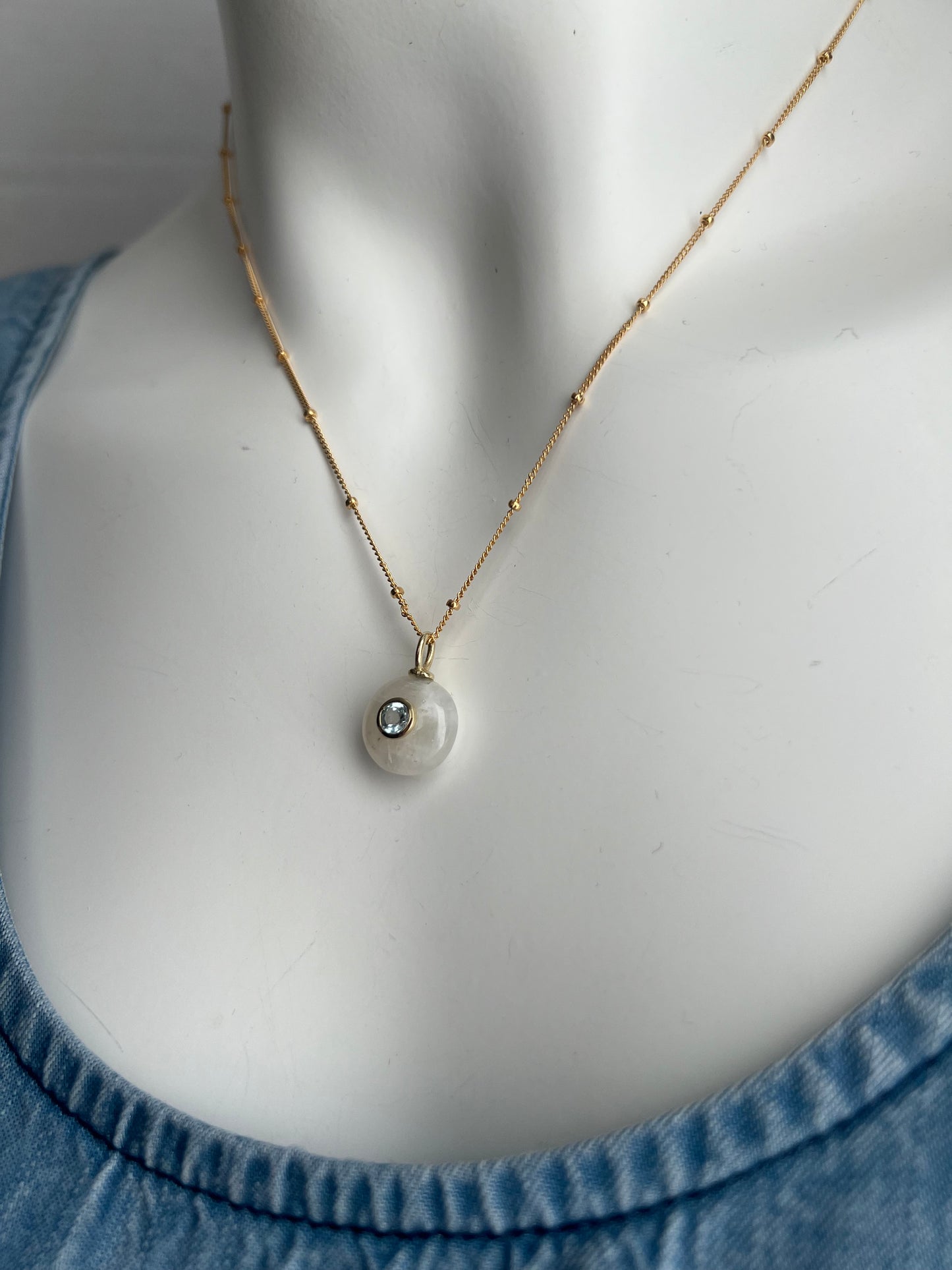 Stone Cooper Moonstone with gem necklace