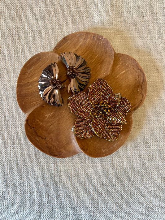 Olivia Dar Primrose Brooch Bronze