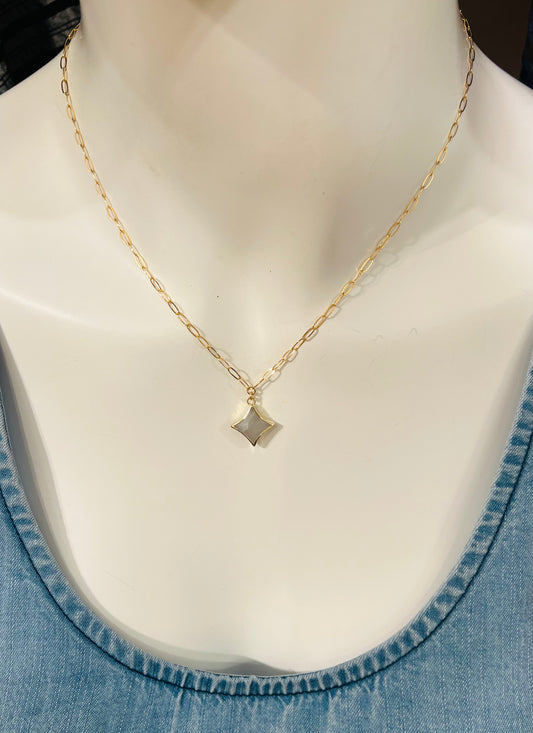 Stone Cooper moonstone sparkle necklace