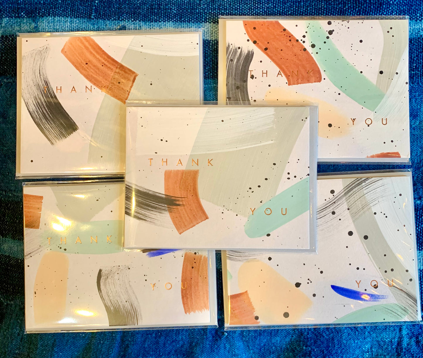 Moglea Hand painted Thank you card