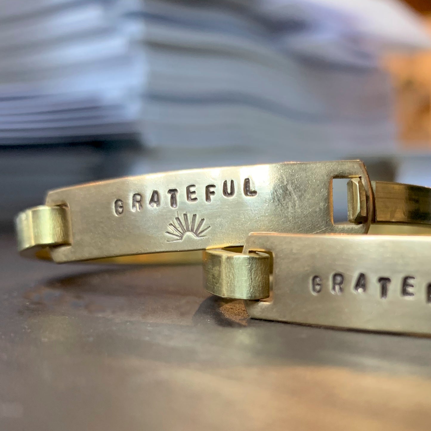 Stone Cooper Clip Cuff