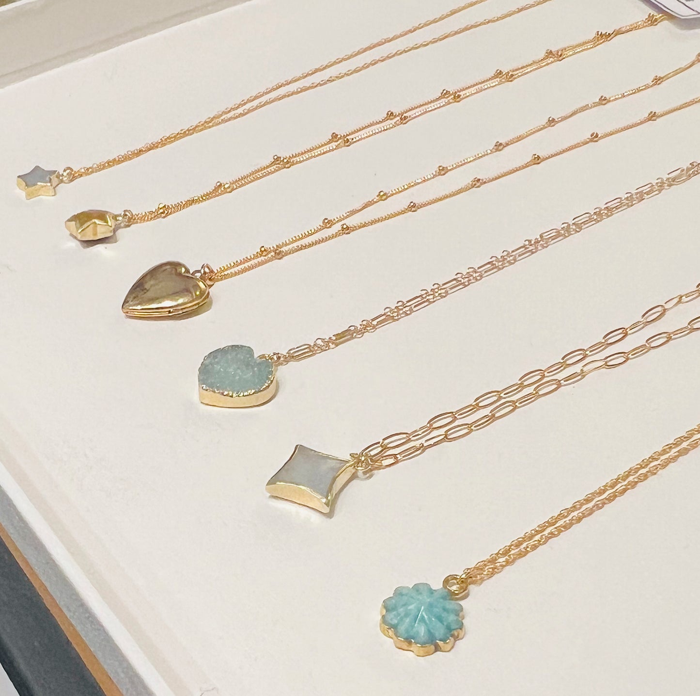 Stone Cooper moonstone sparkle necklace