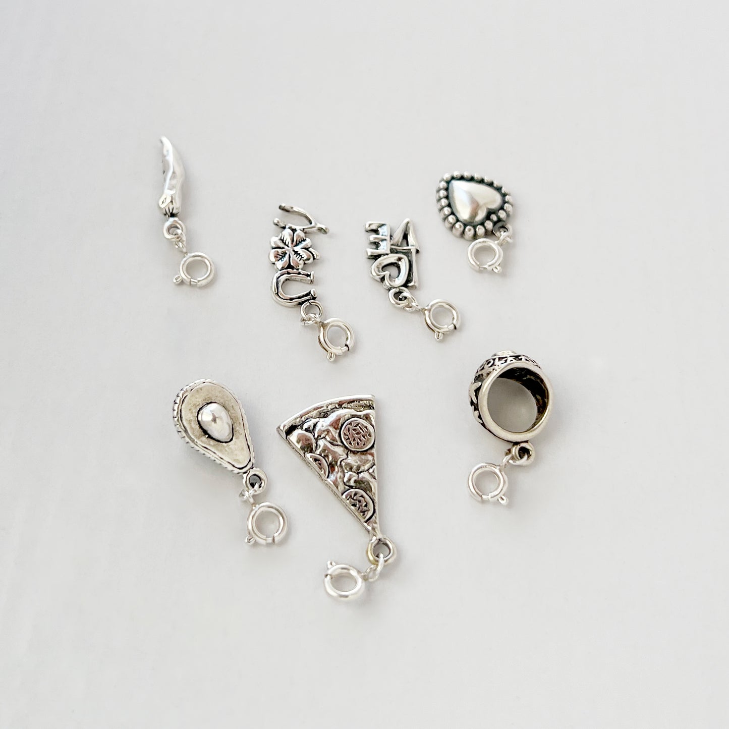 Stone Cooper Heart Charm