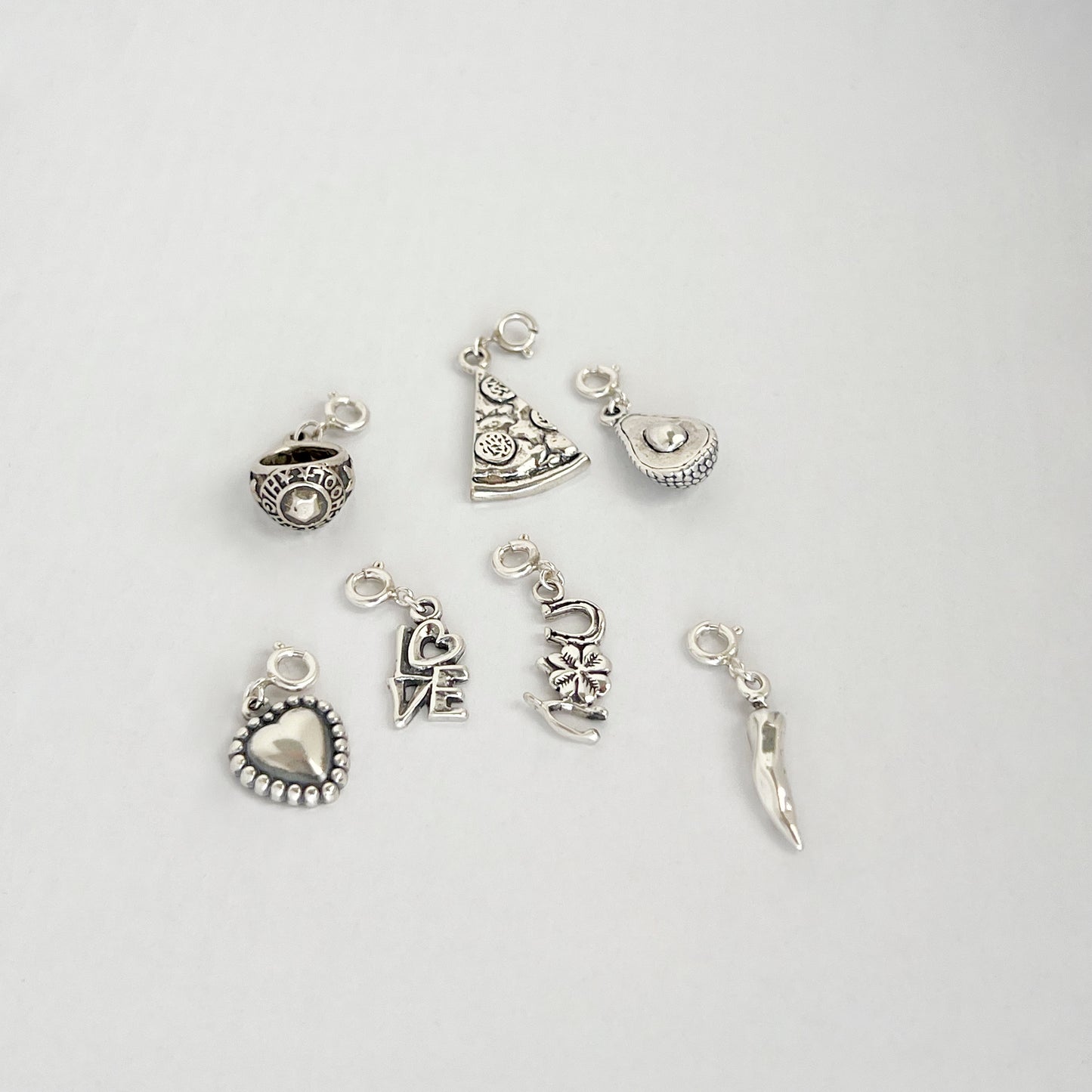 Stone Cooper Heart Charm