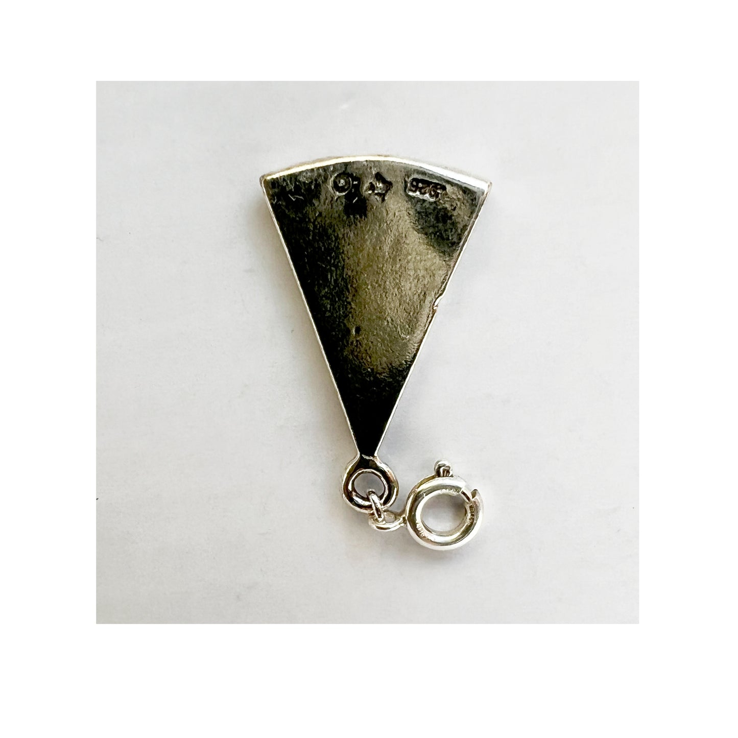 Stone Cooper Silver Pizza Charm