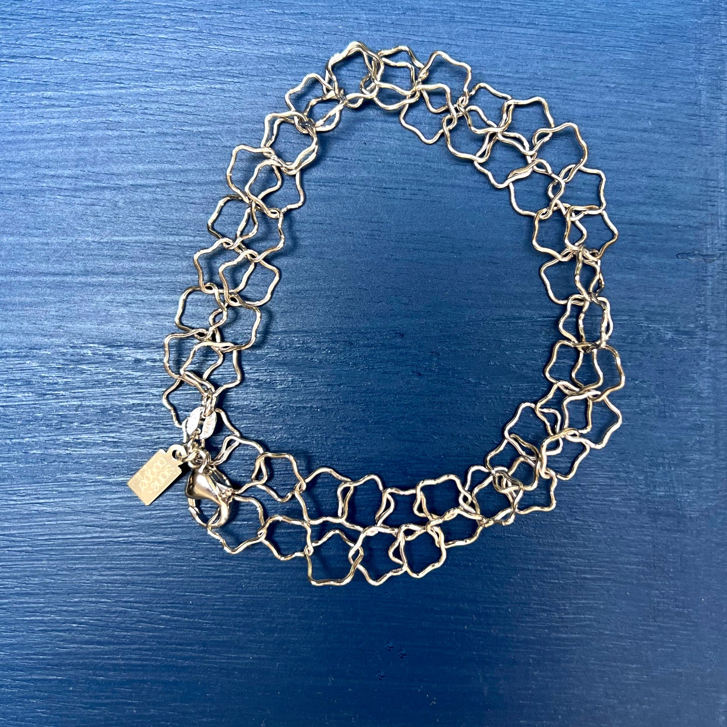 Stone Cooper Sterling Linked Star Necklace