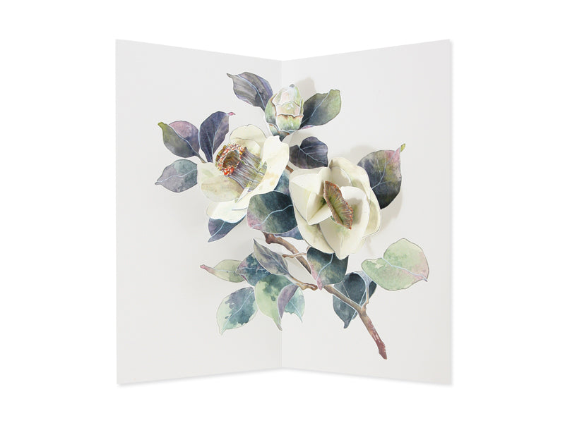 UWP Luxe White Camelia Paper artisan cards