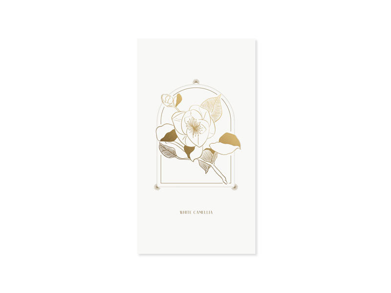 UWP Luxe White Camelia Paper artisan cards