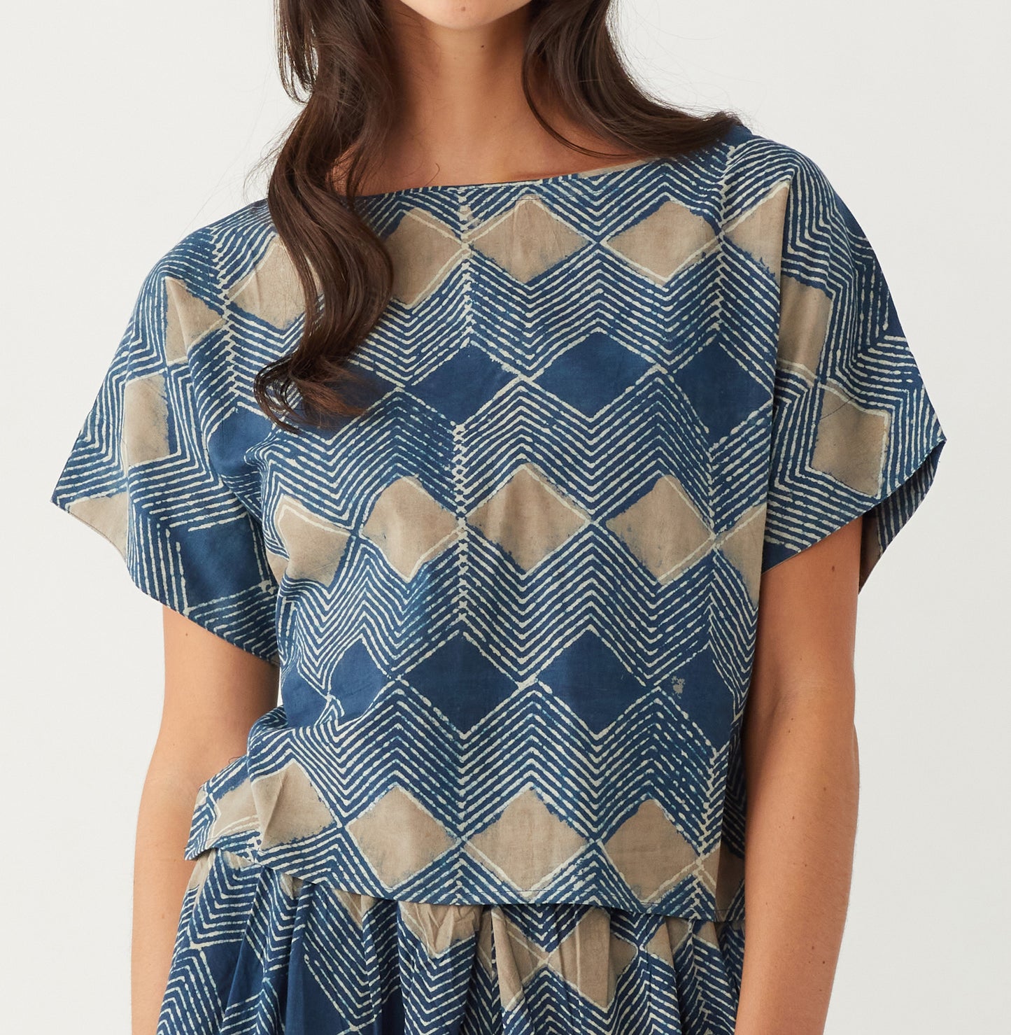 Maelu designs Levi print top