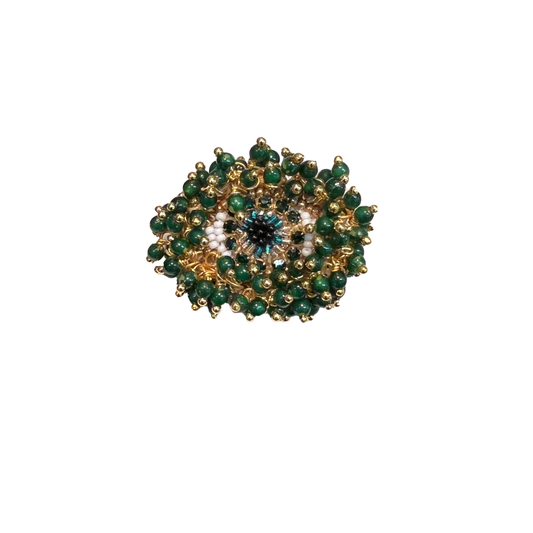 Olivia Dar Milos Brooche green