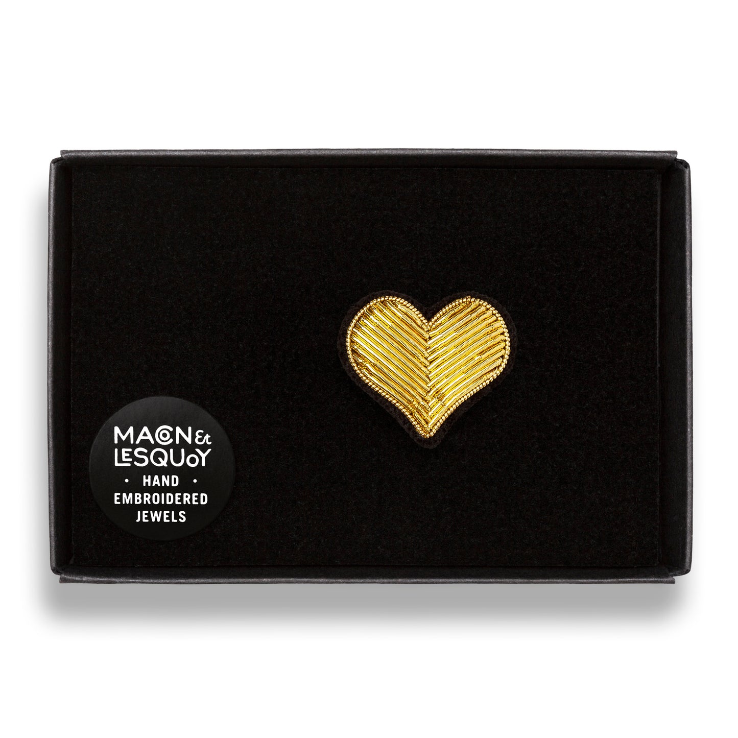 Macon & Les Quoy GOLD HEART - small pin