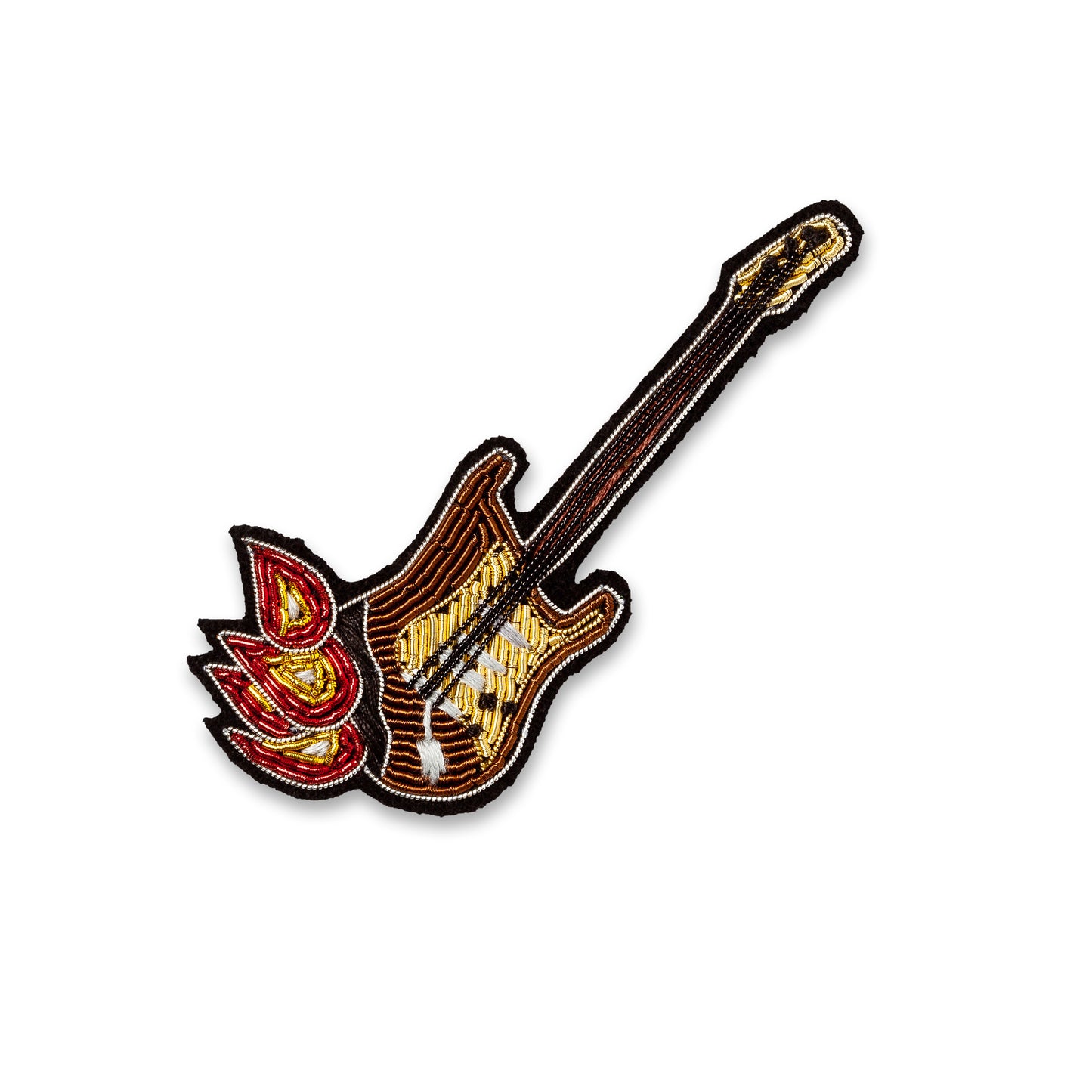 Macon & LesQuoy - Burning guitar -  Brooch pin