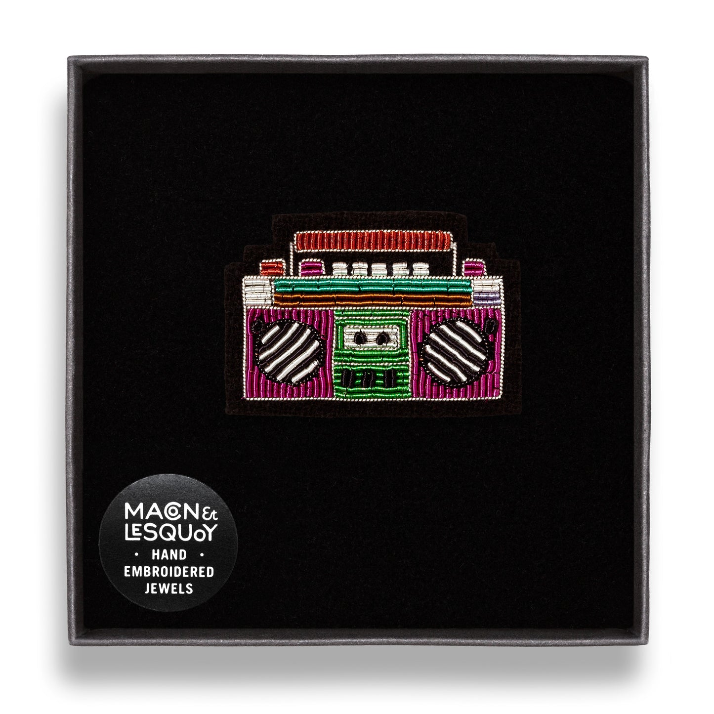 Macon & LesQuoy - Boom Box -  Brooch pin