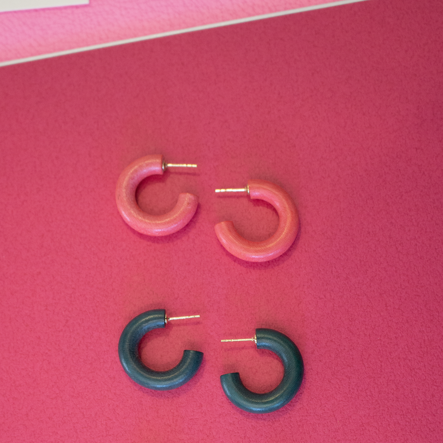 Binky and Lulu Mini Hoop Earring Cherry Tomato