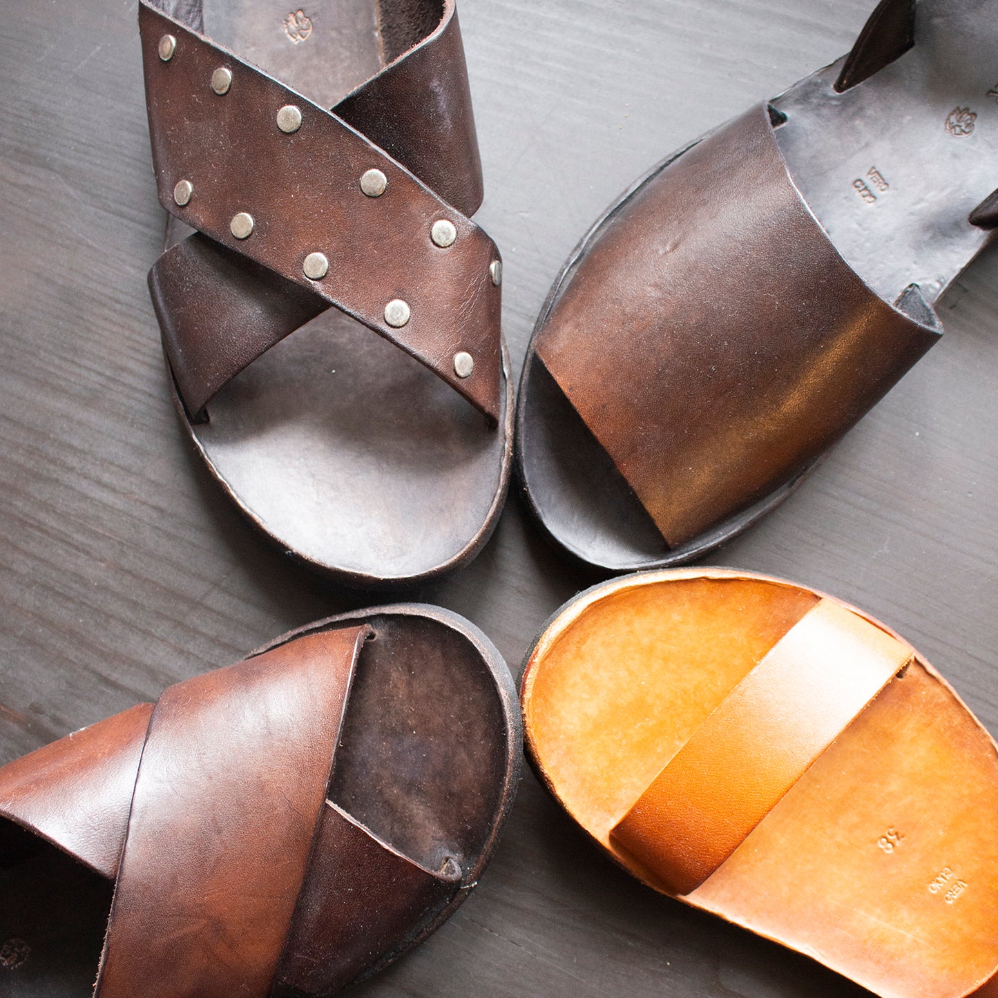 Brador Natural Strap Sandal 37 40