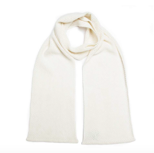 Green Thomas WHISPER scarf White