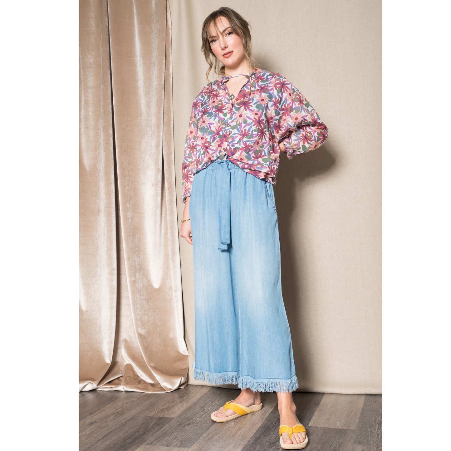 Humanoid Thamm rosewood print top S