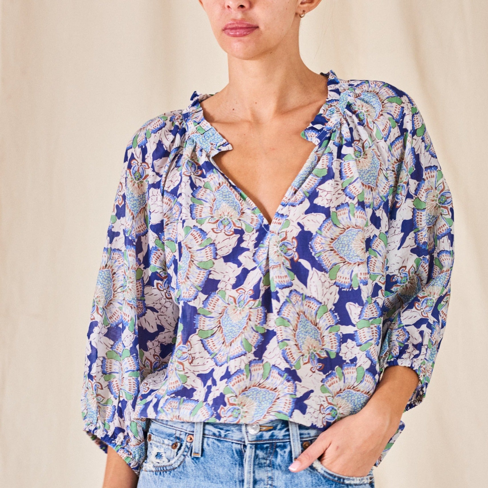 M.A.B.E Irie print top