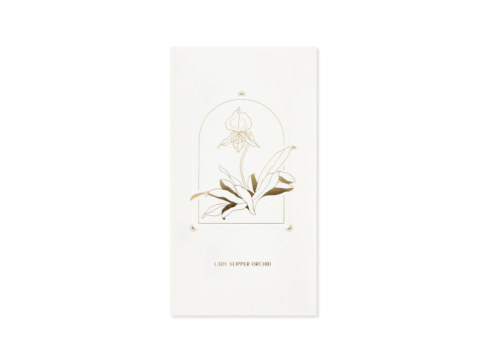 UWP Luxe Lady Slipper orchid Pop Up Art Card