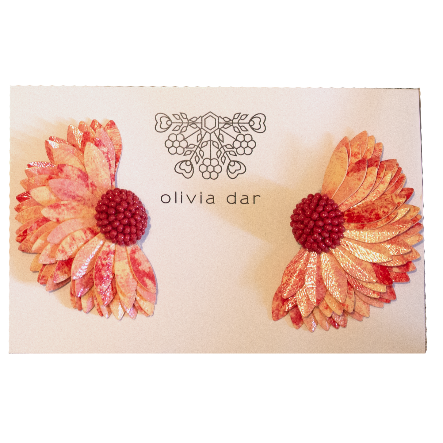 Olivia Dar Marigold Earring Pair Pink