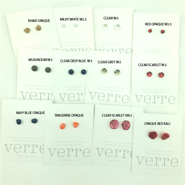 Verre Modern stud earrings