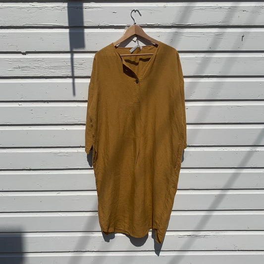 Humanoid Sylvo honey linen dress - Size M