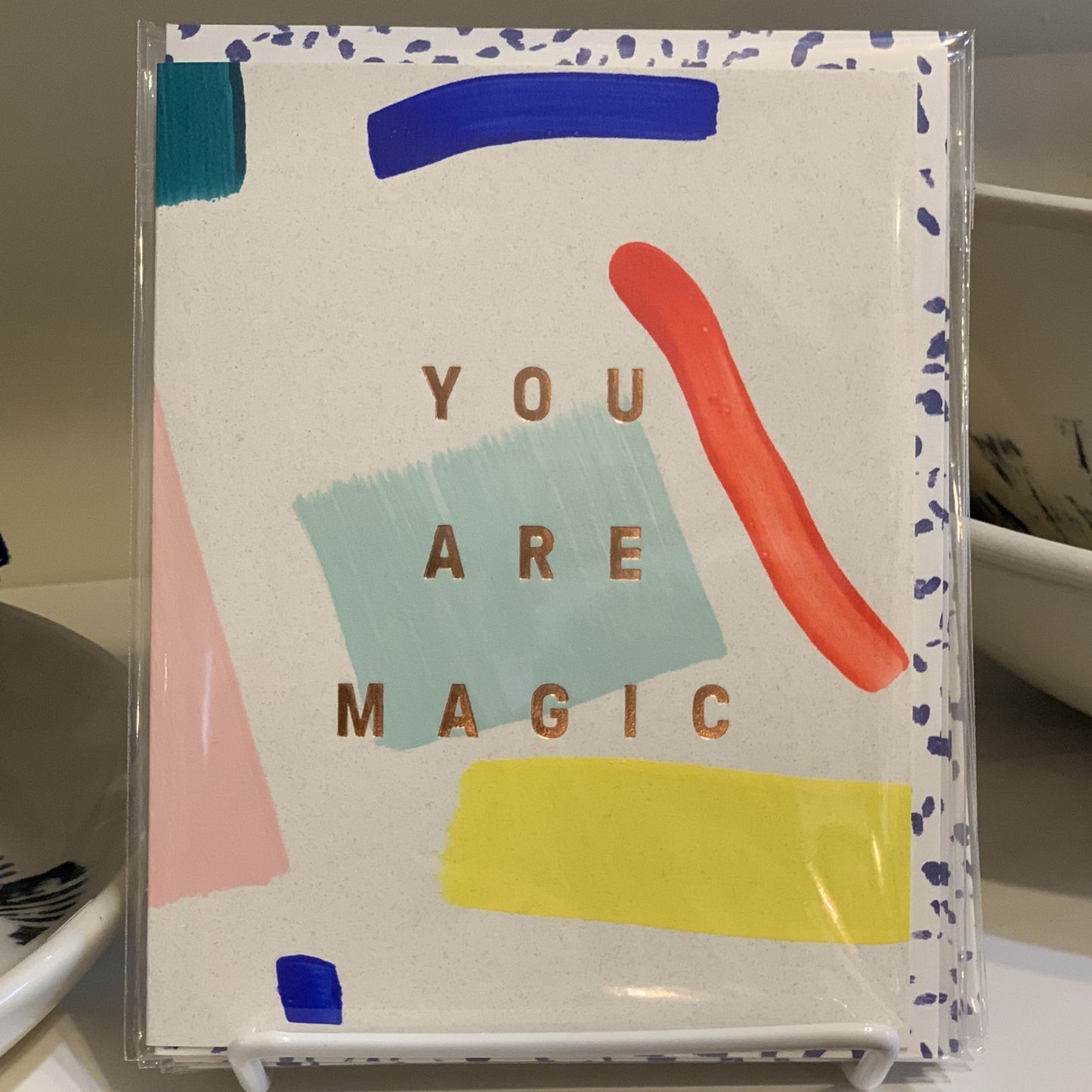 Moglea Hand painted card You are magic