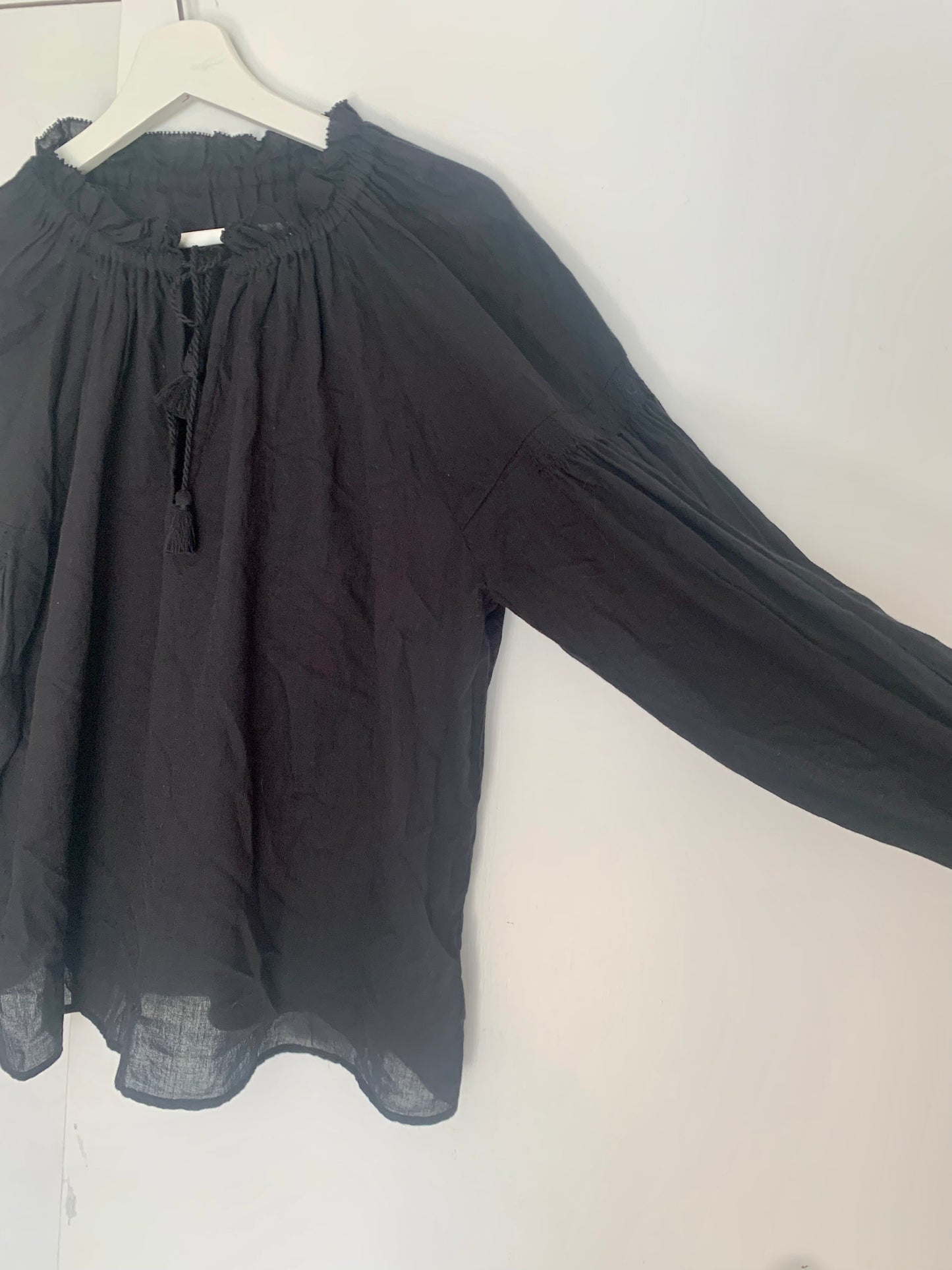 ne Quittez pas Smocked top in Black