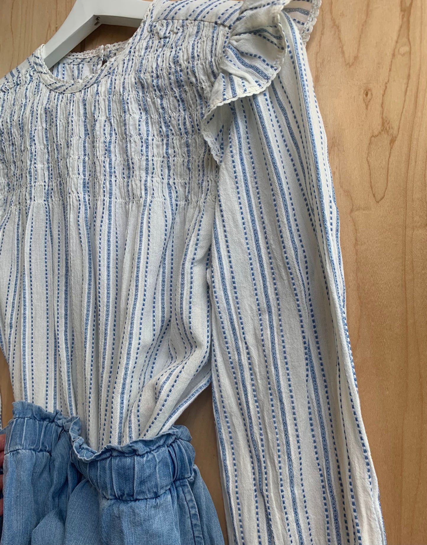 MABE apparel Rae Ecru Stripe Top