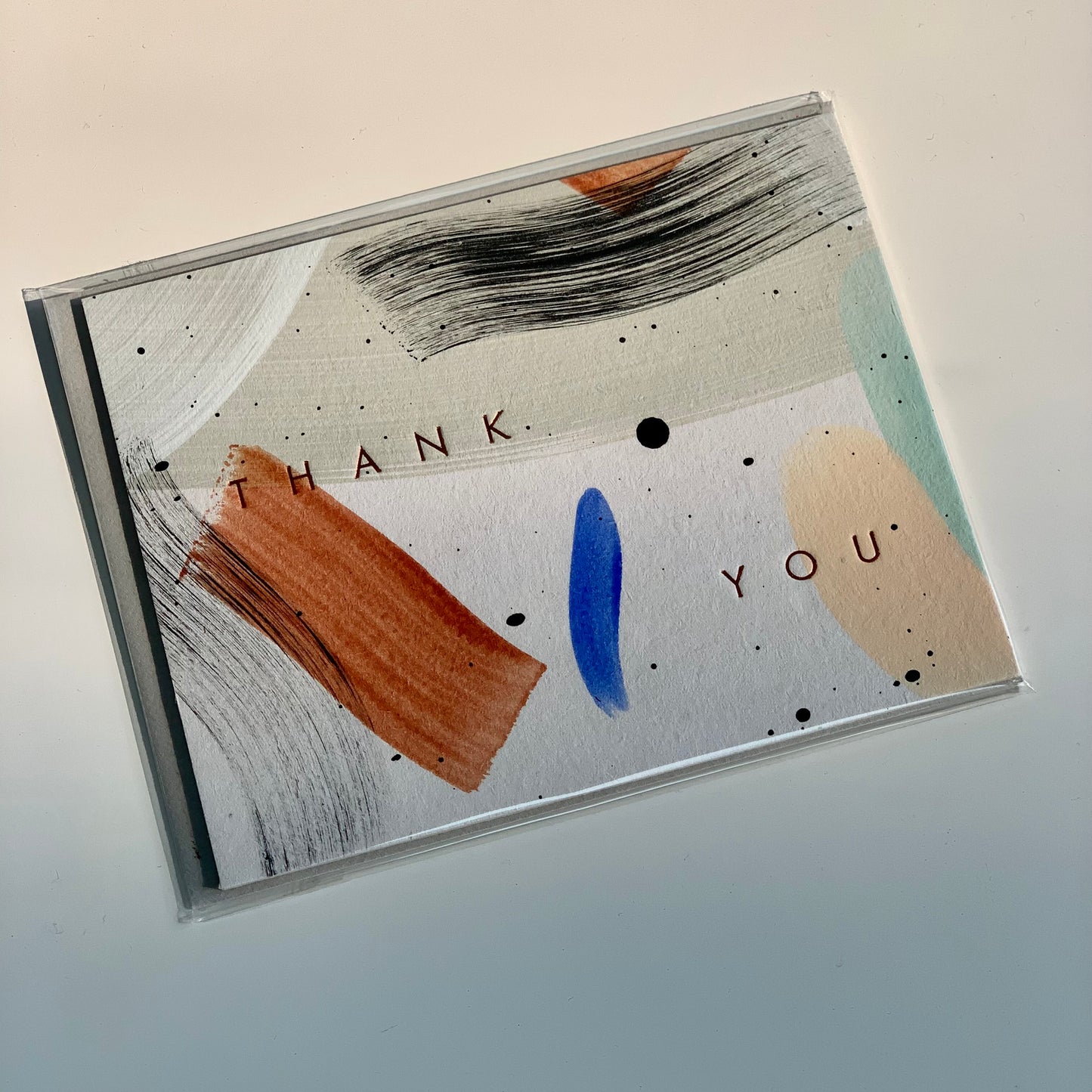 Moglea Hand painted Thank you card