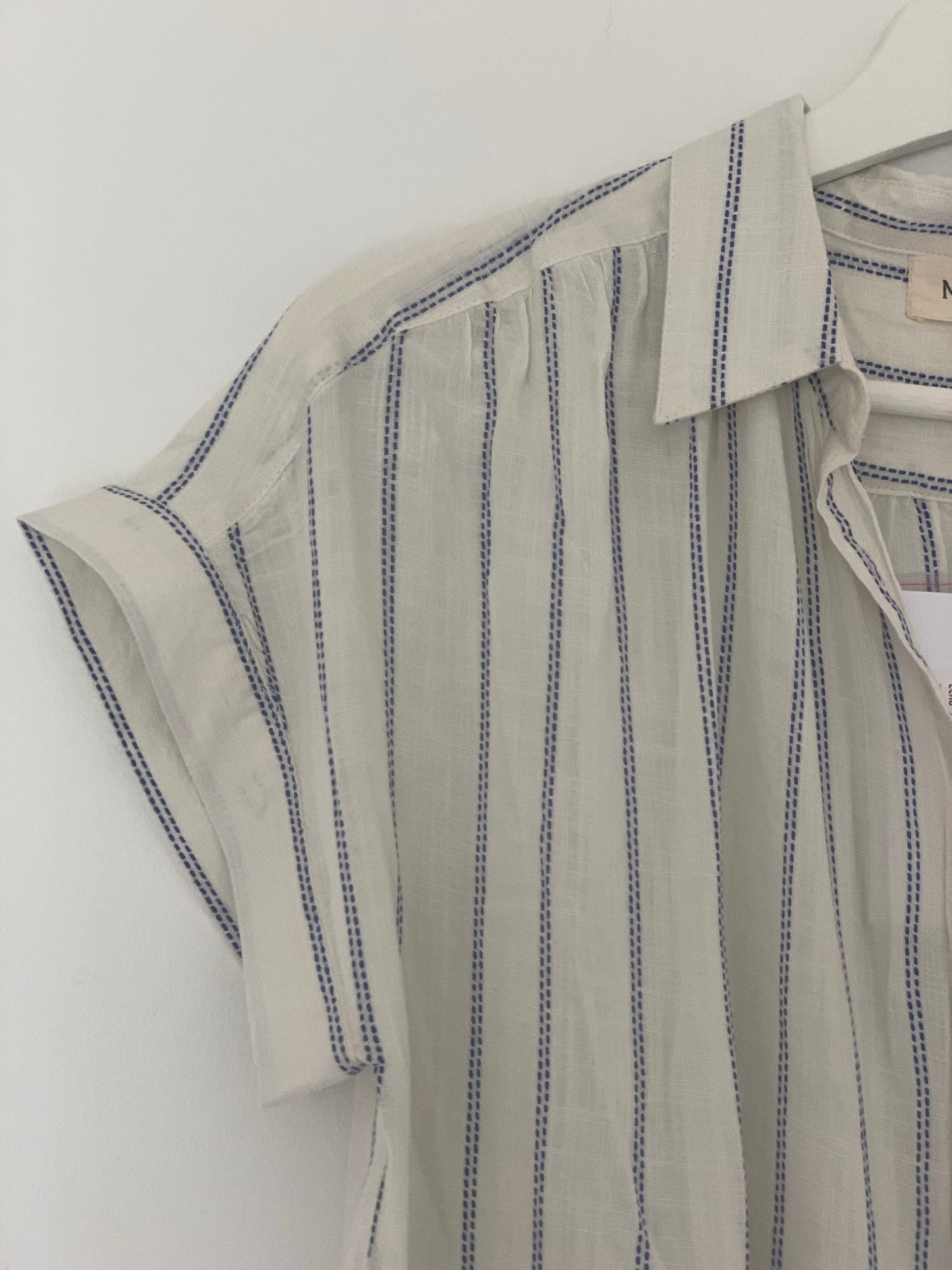 MABE Ecru Stripe Remi Top