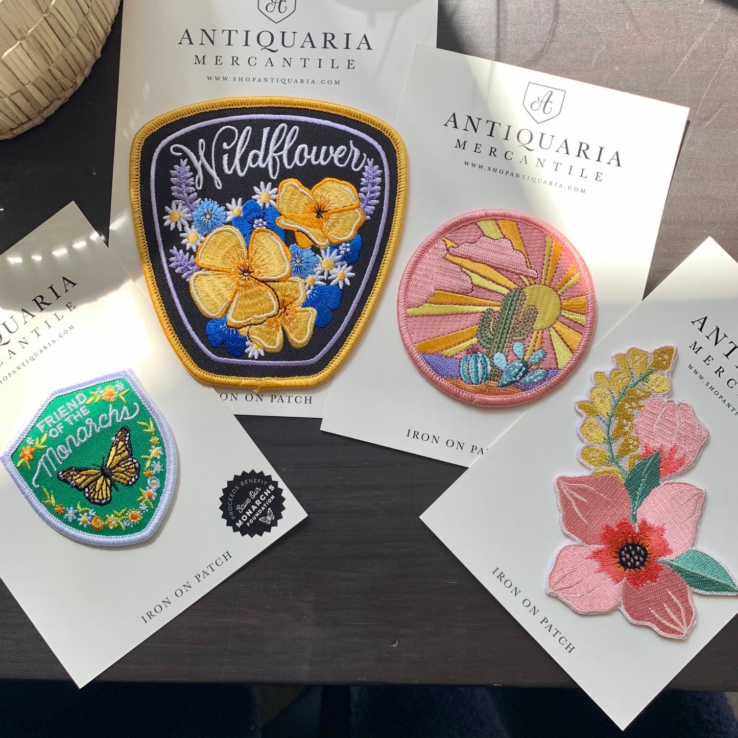 Antiquaria Embroidered Patch Sunset